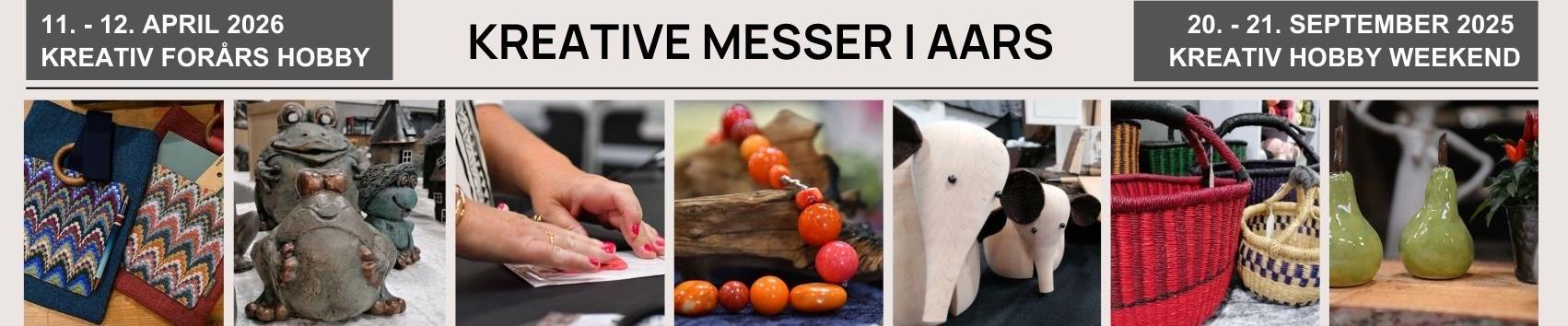 Kom til kreativ messe i Aars¤20 - 21. september kl. 10 - 16